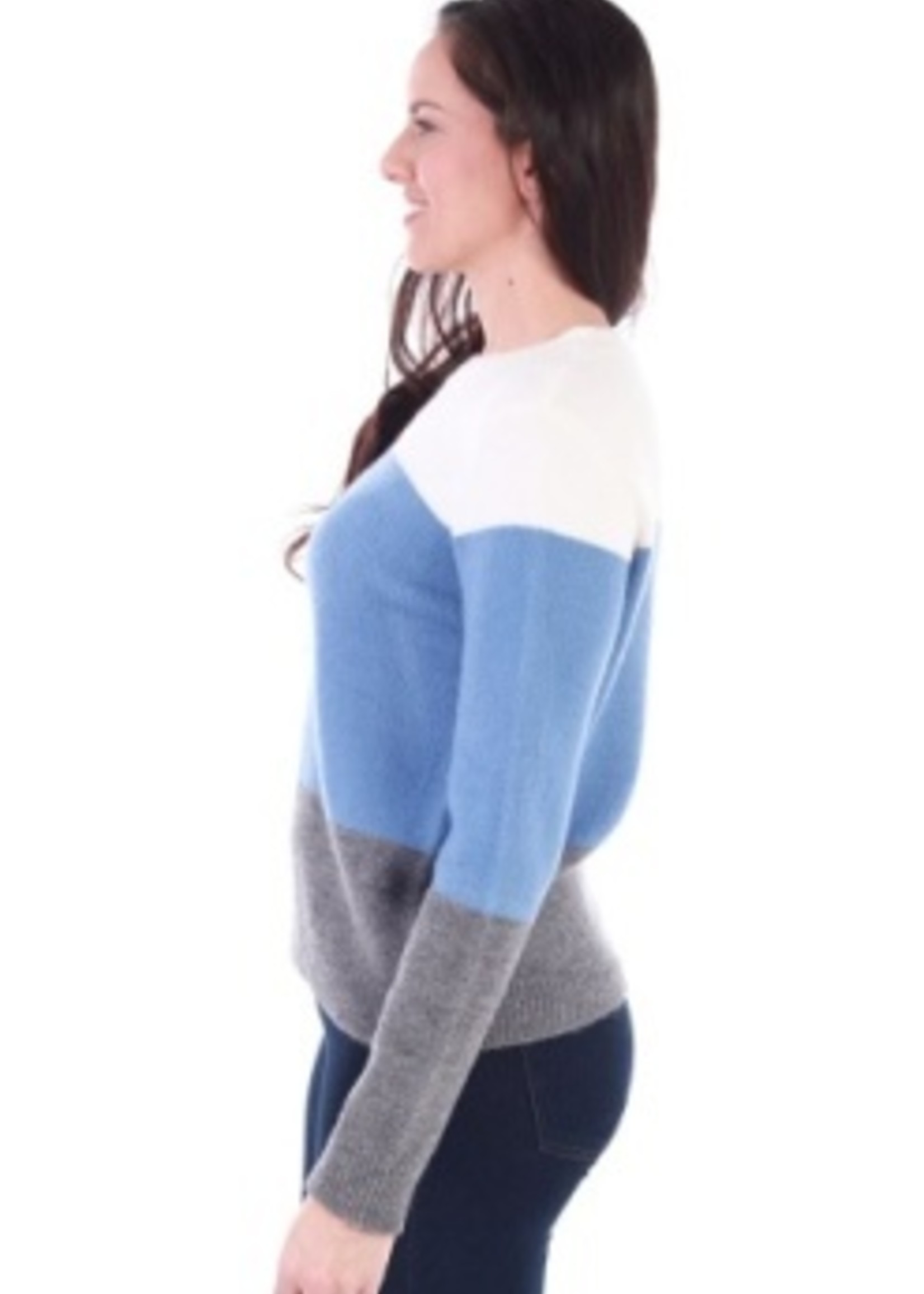Colour Block Pullover Sweater