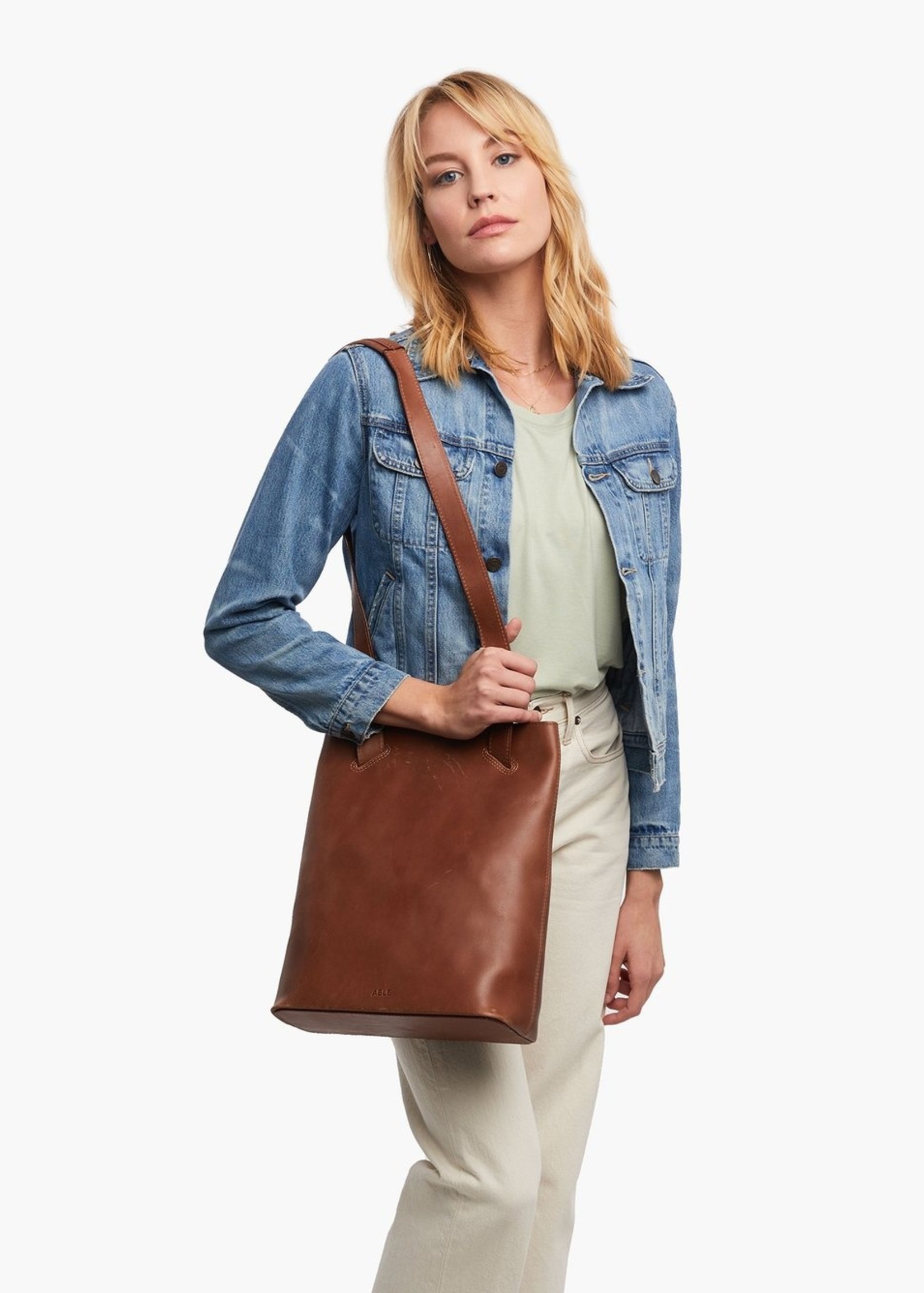able leather backpack