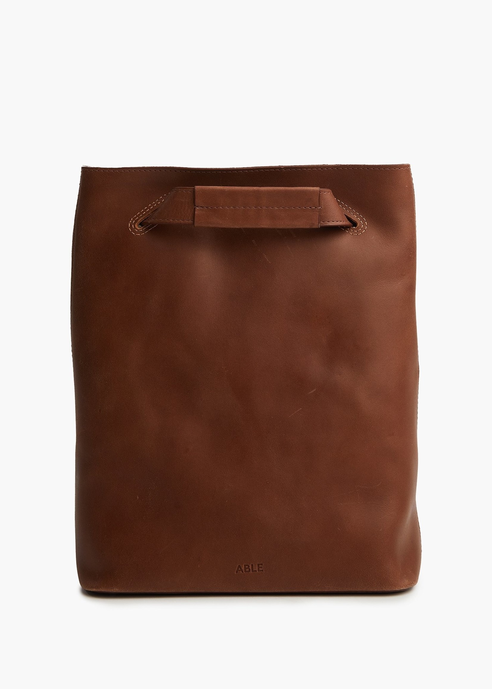 able leather backpack