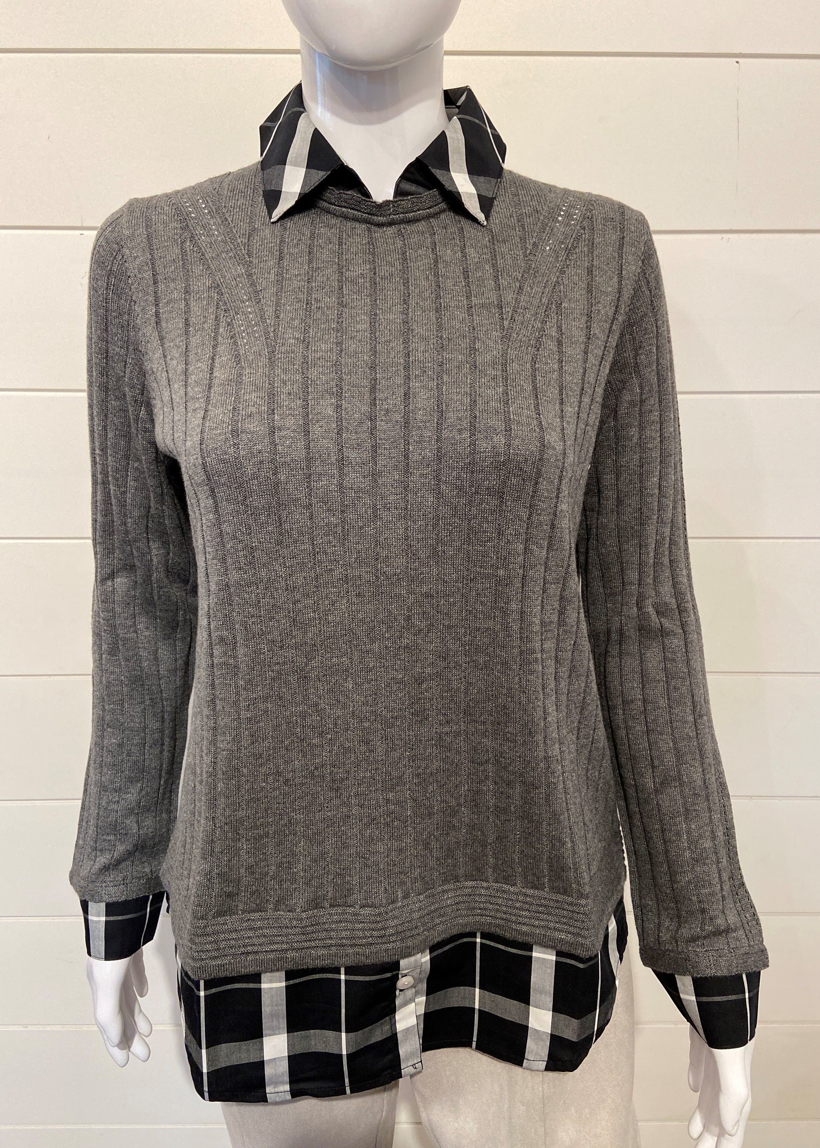 Foxcroft Sweater Blouse 2Fer