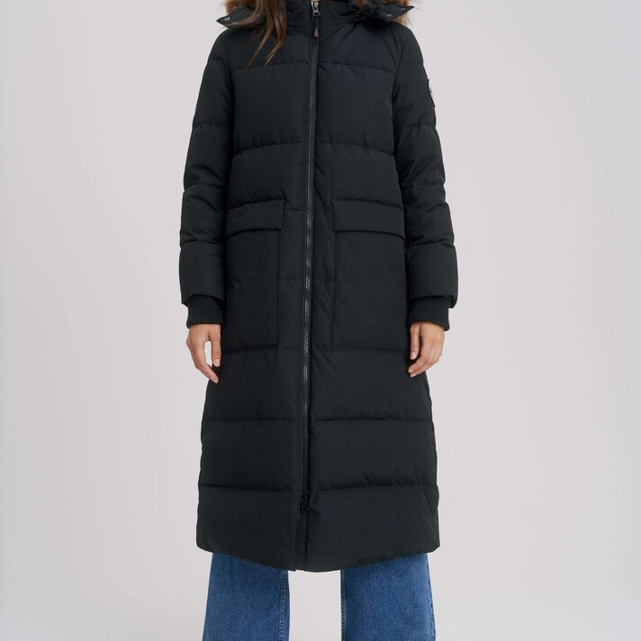 Short Wool Swing Coat Hooded Winter Warm Short with Lining - Danellys