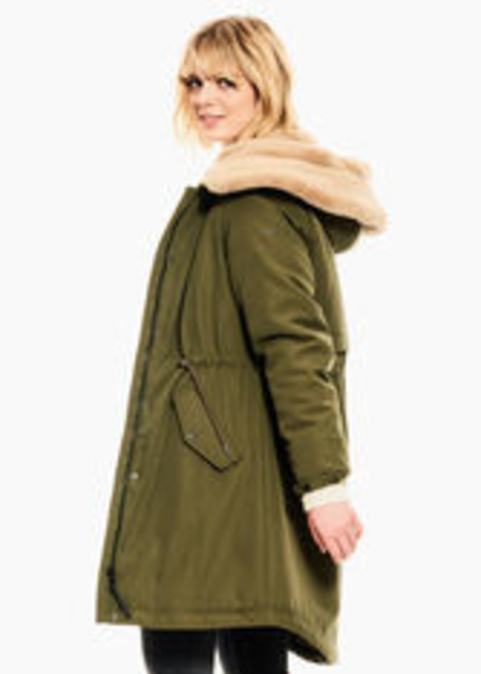 Garcia Green Parka with Soft Lining