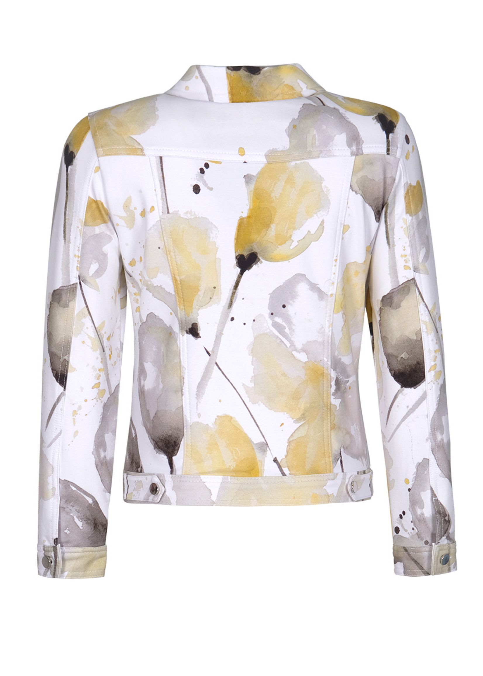 Dolcezza Jean Jacket Floral Abstract