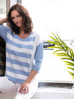 Alison Sheri Wide Stripe Sweater