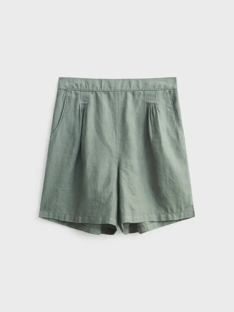 Hayley Linen Shorts-2