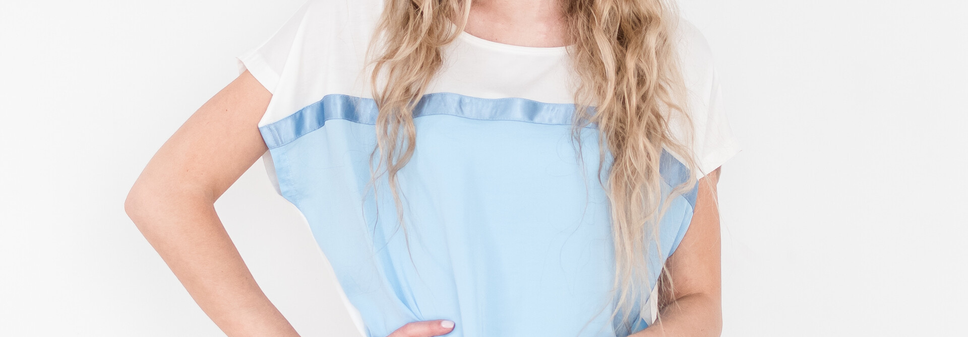 Short-Sleeve Top Two Tone