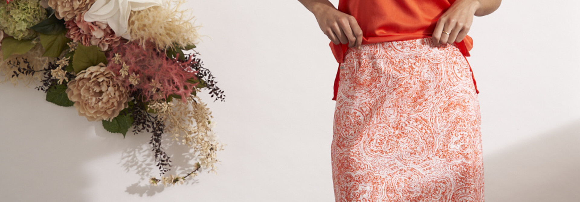 Coral Printed Skort