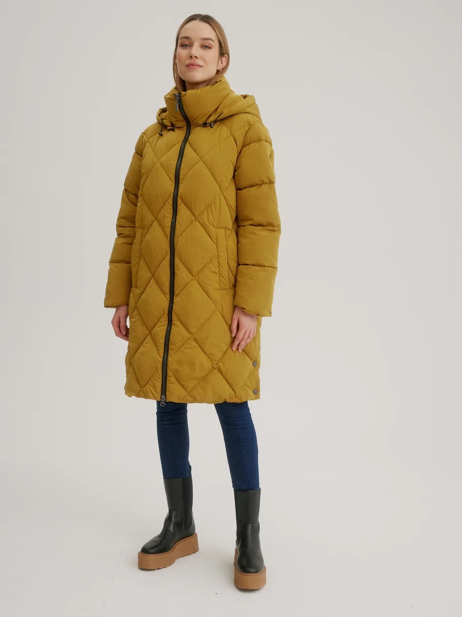 Quilted Coat with Hood-1