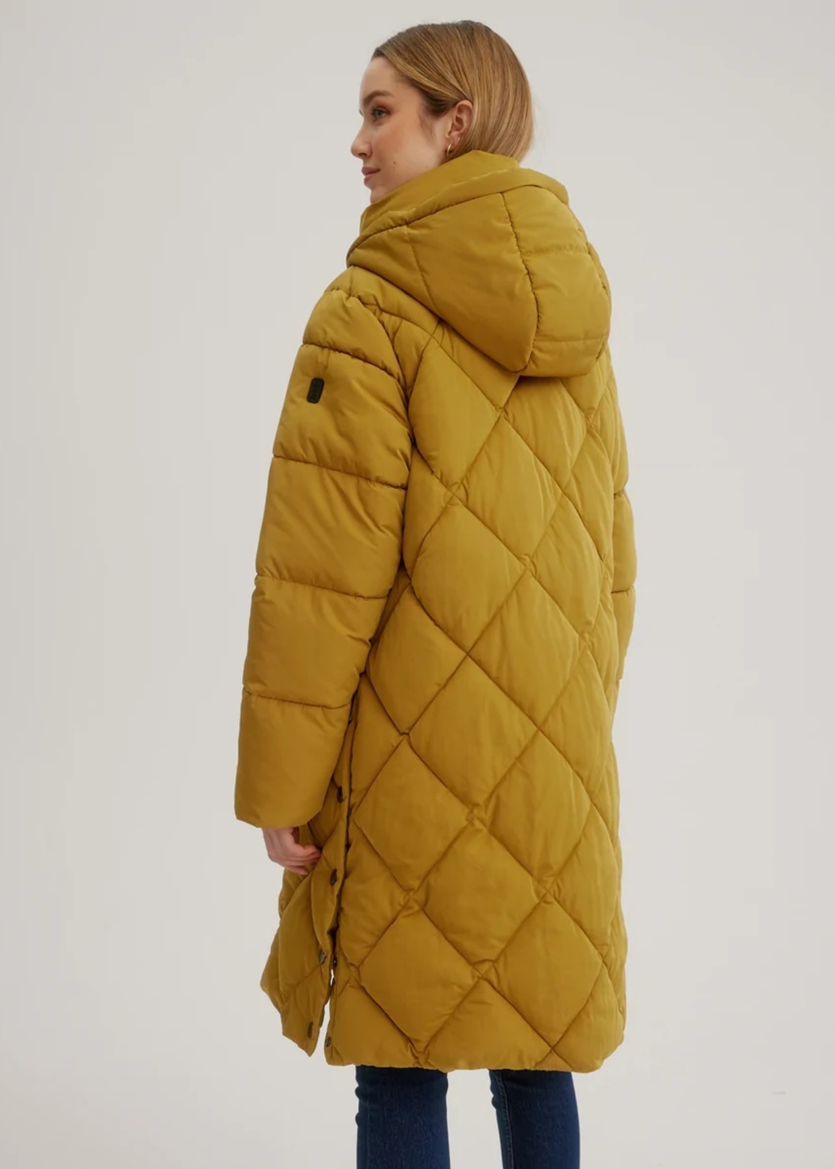 Cero Quilted Coat with Hood