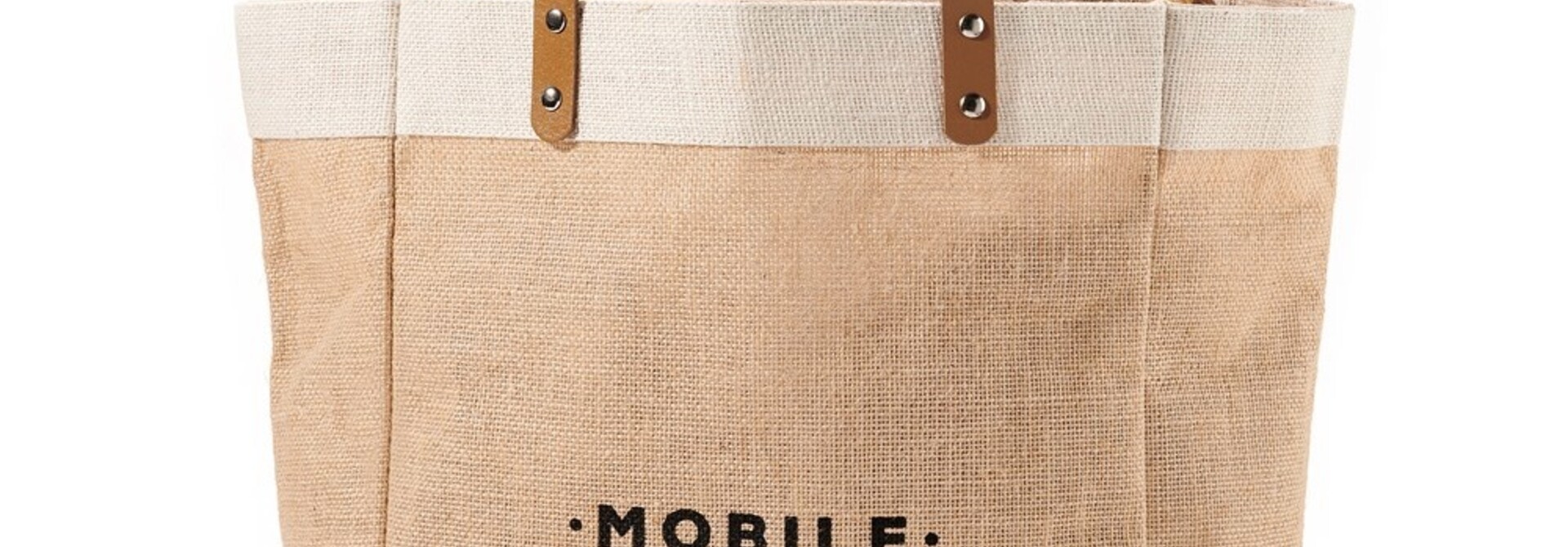 Jute Mobile Office Tote