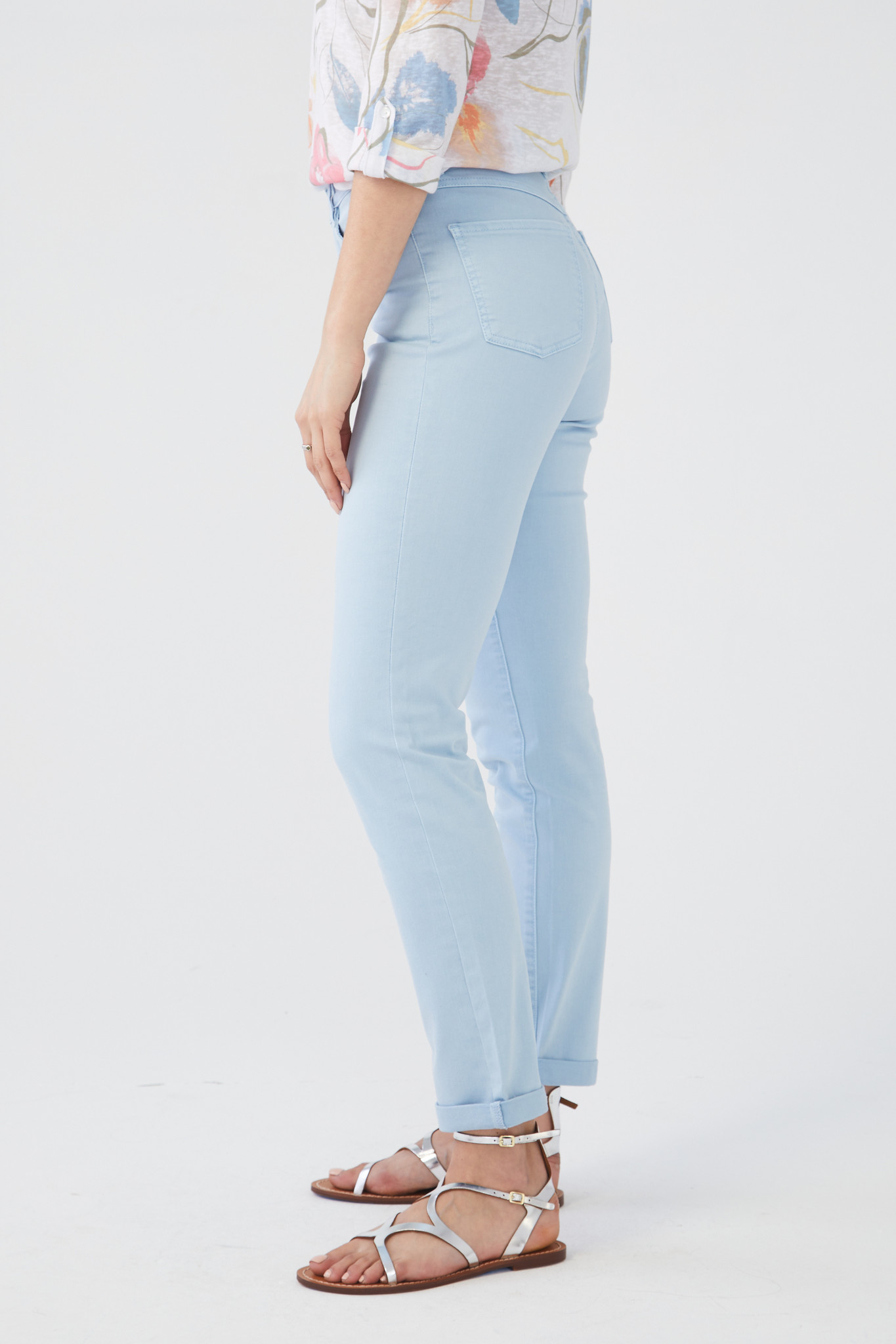 Light Blue Pants with Cuff-3