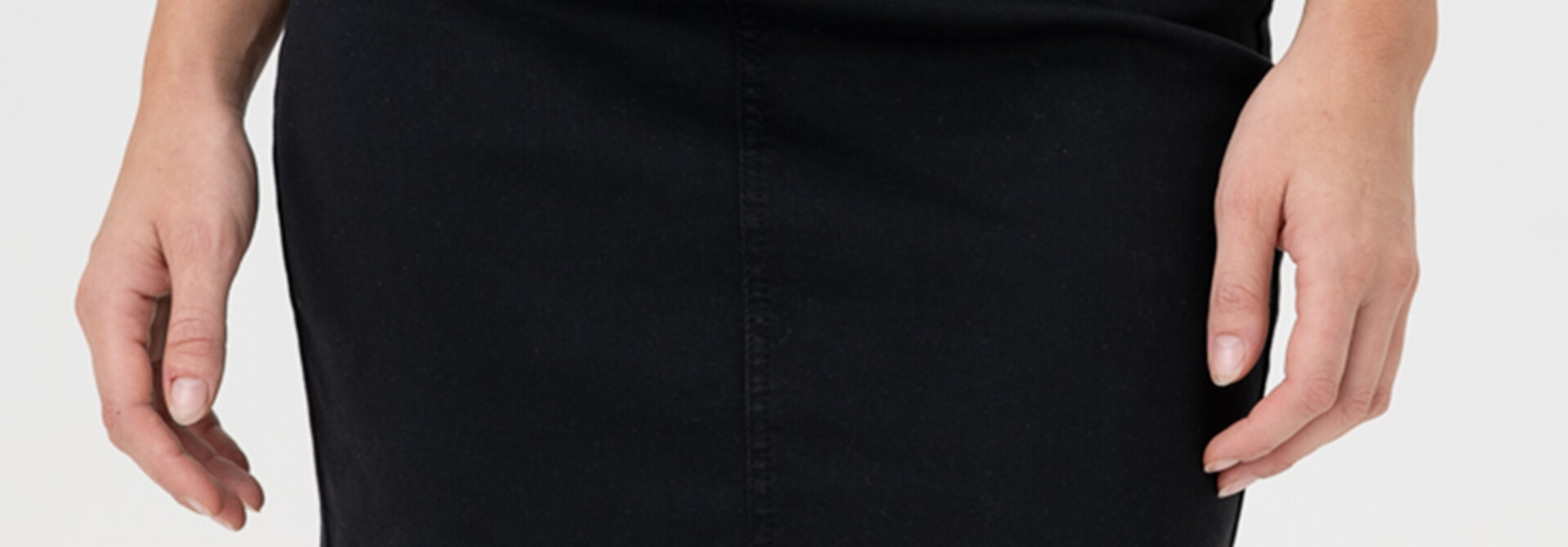 Black Denim Skirt