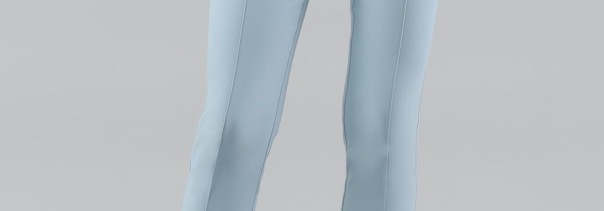 Light Blue Pull-on Capri