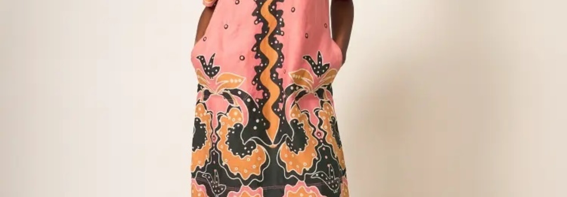 Printed Linen Dress