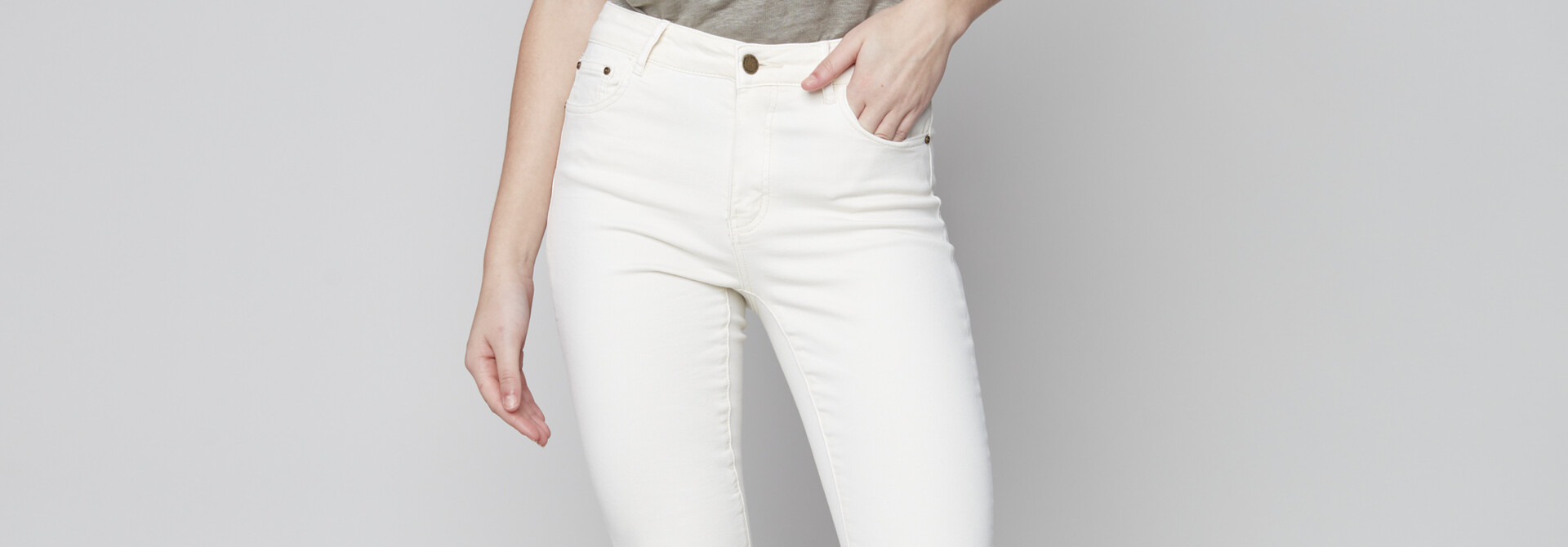 White 5 Pocket Jean