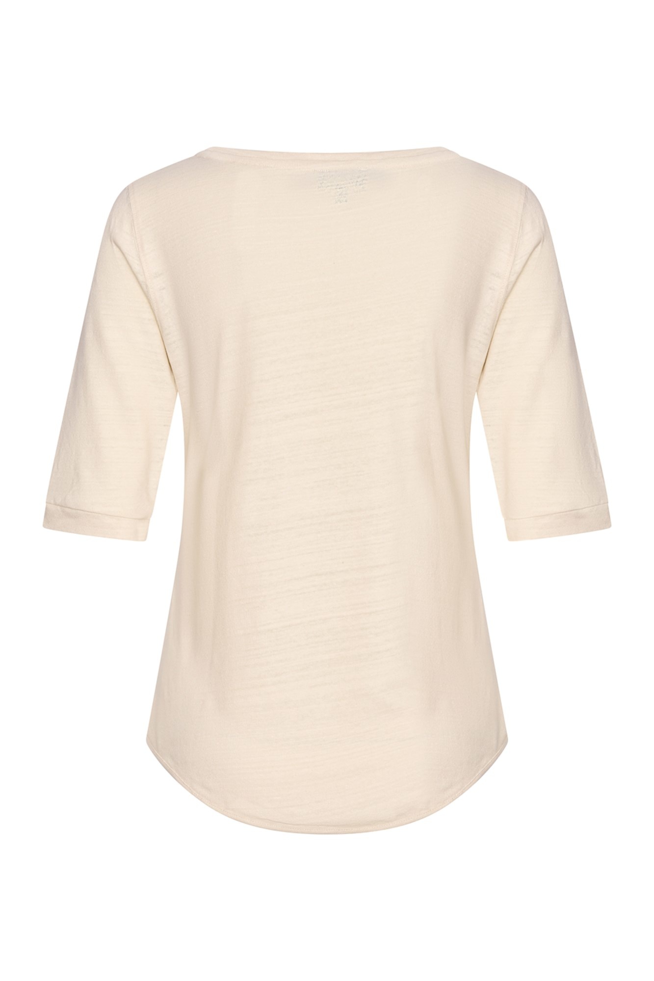V-Neck Linen T-Shirt-2