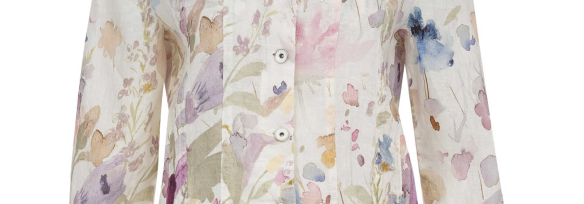 Printed Linen Jacket
