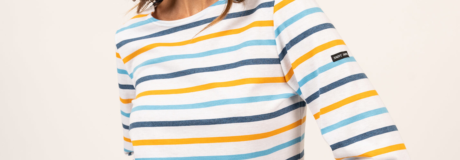 Round Neck 3/4 Sleeve Top