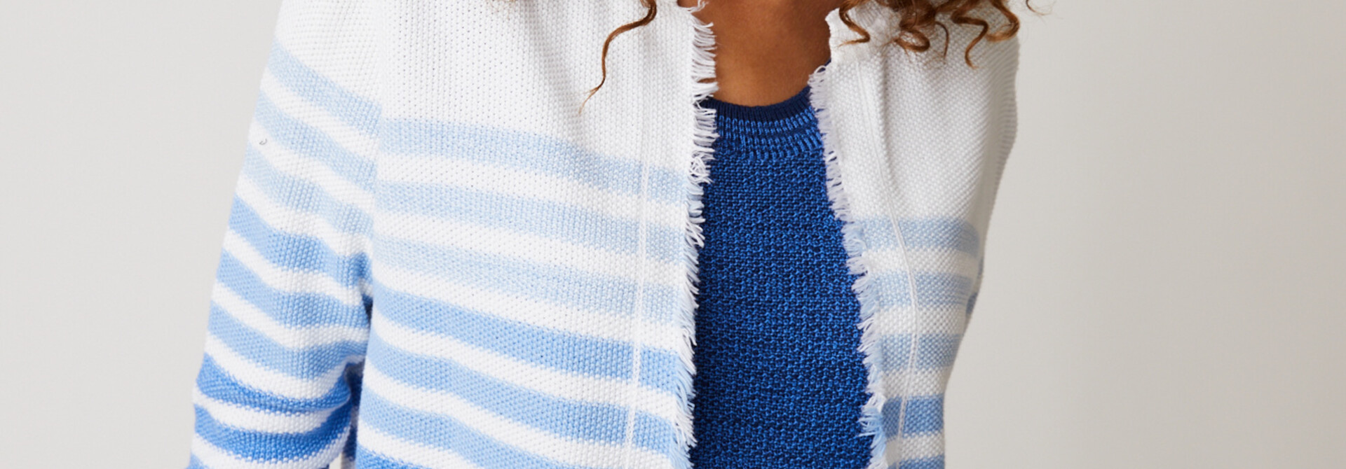 Frayed Front Cardigan