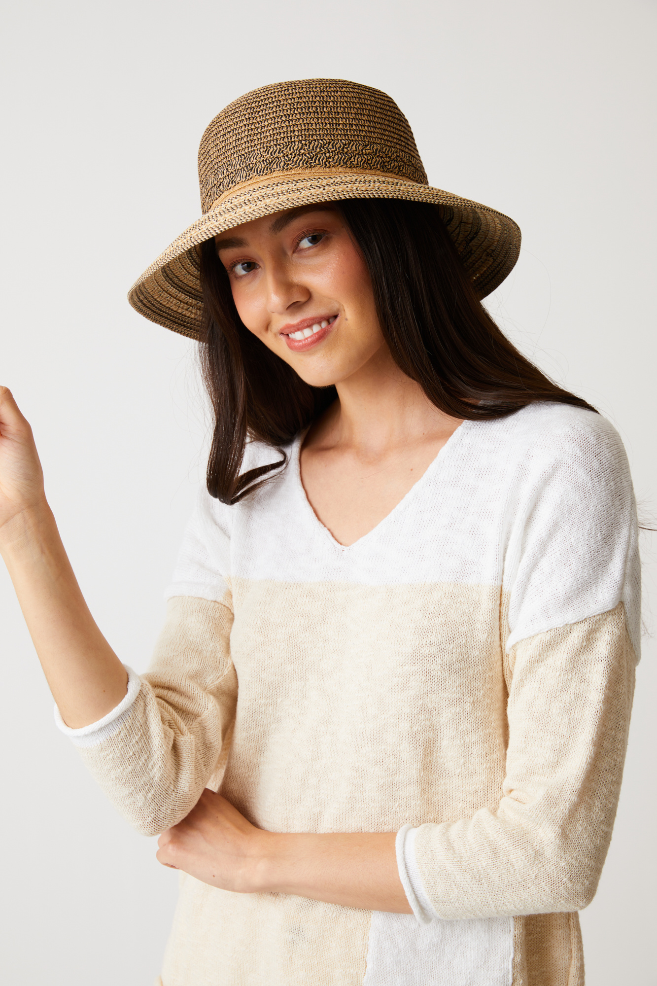 Two Tone Summer Hat-1