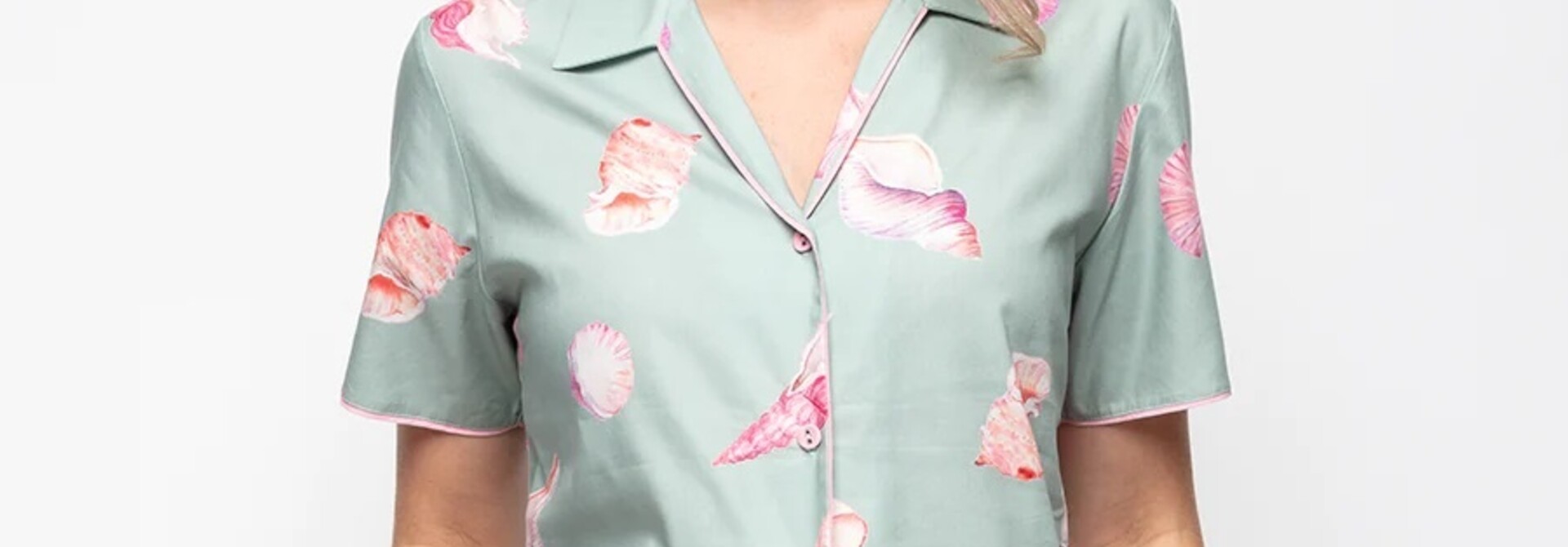 Sage Pyjama Top
