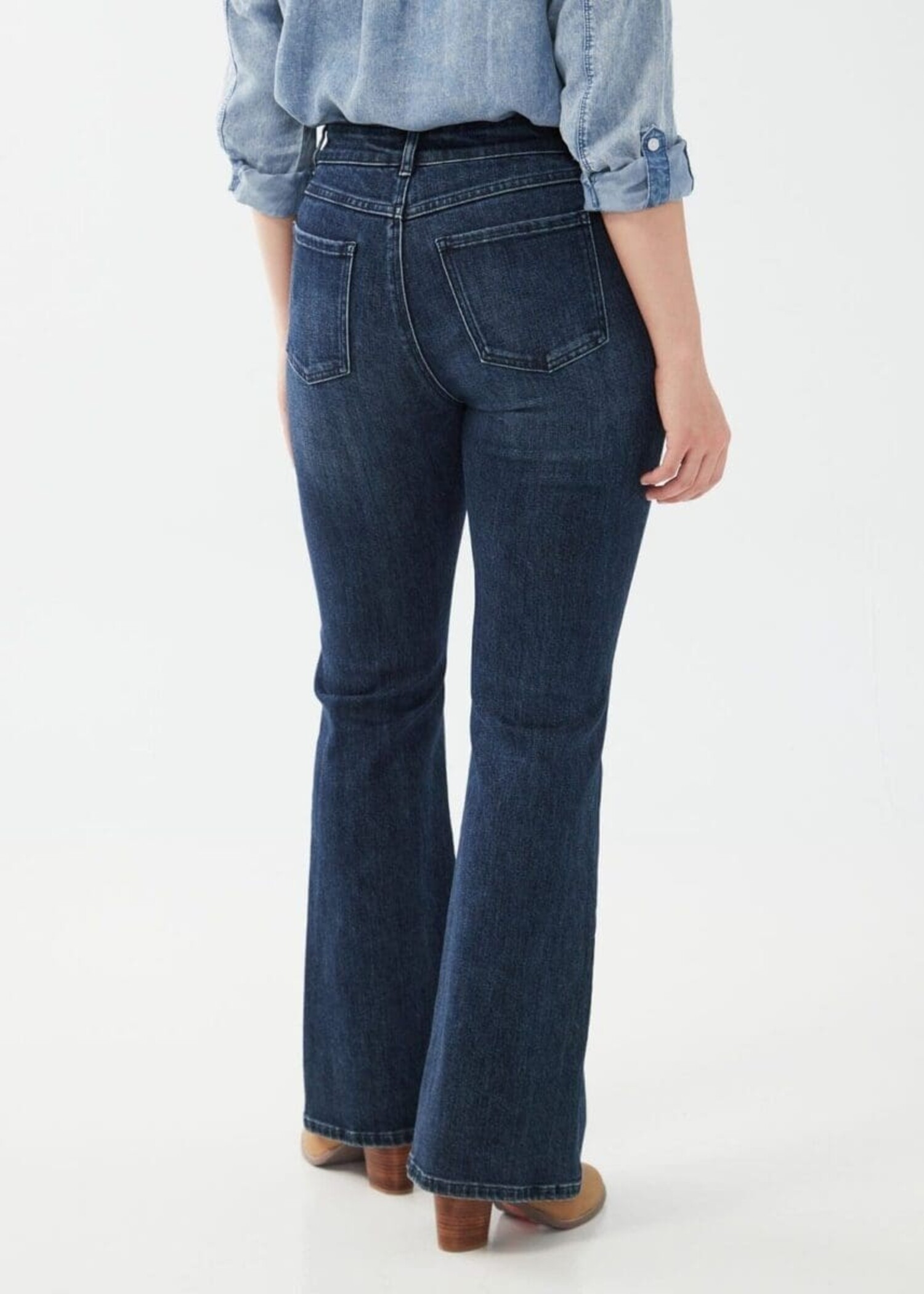 Joyce, Black High-Waisted Flare Denim Jeans