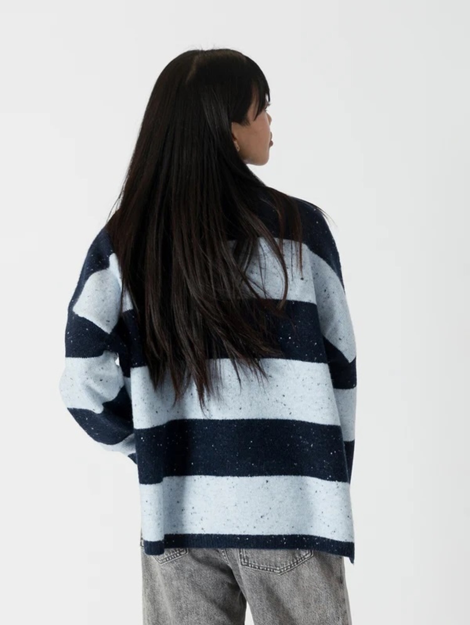 Lyla Luxe Large Stripe Sweater Dan Joyce Clothing DJC Modern Apparel