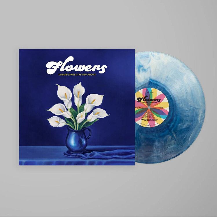 [Autographed!]  Durand Jones and the Indications - Flowers LP (Blue Iceberg Vinyl)