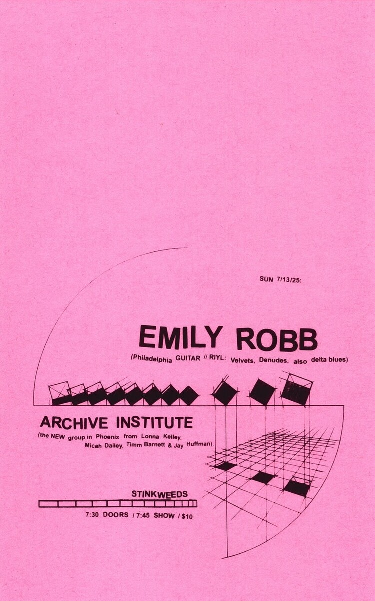 7/13/25 Emily Robb & Archive Institute @ Stinkweeds