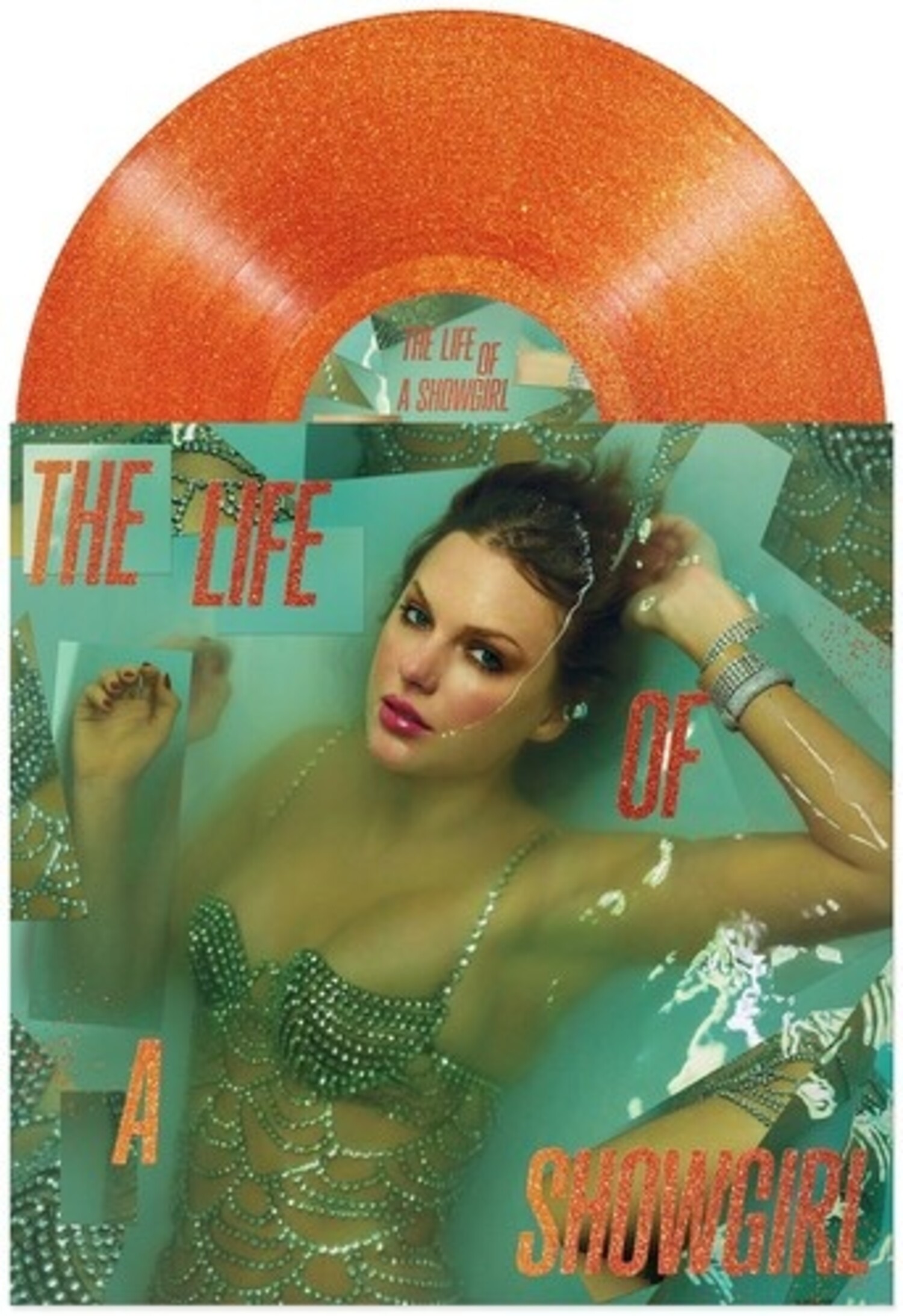 Taylor Swift - Life of a Showgirl LP (orange glitter vinyl
