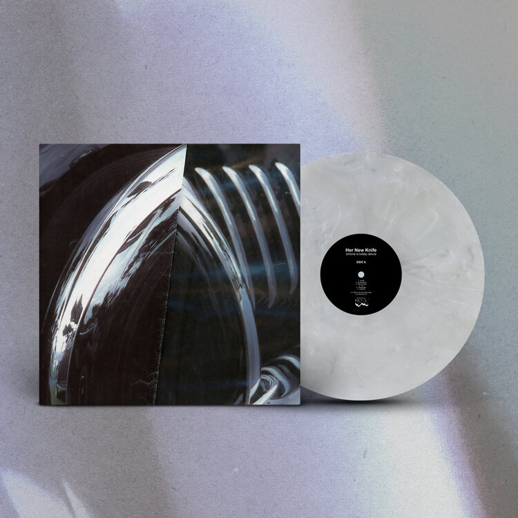 Her New Knife 'chrome is lullaby deluxe' (Silver Marble Vinyl LP)