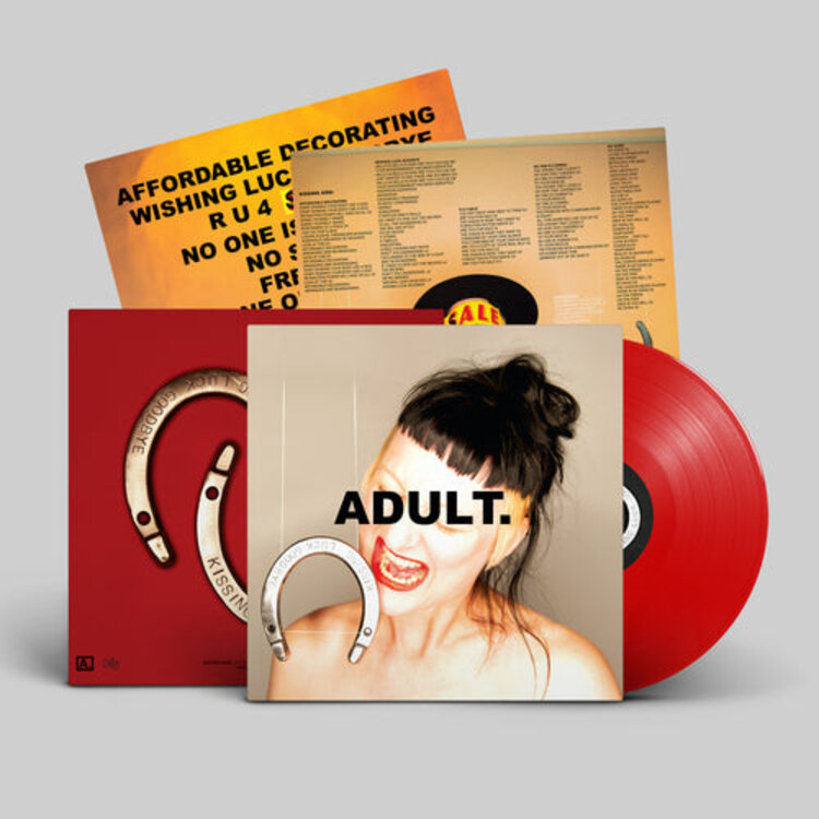 ADULT. 'Kissing Luck Goodbye' (Opaque Red Vinyl LP)