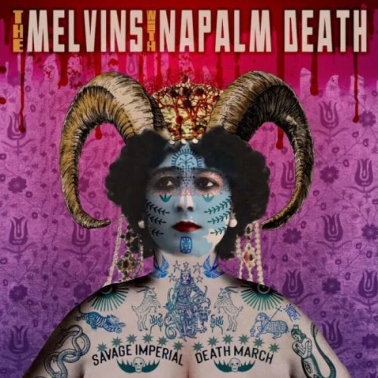 Rock / Indie / Alternative Melvins with Napalm Death 'Savage Imperial Death March (Indie Exclusive)' (Orchid Vinyl LP)