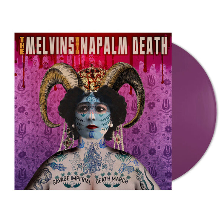 Rock / Indie / Alternative Melvins with Napalm Death 'Savage Imperial Death March (Indie Exclusive)' (Orchid Vinyl LP)