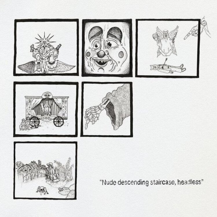 Rock / Indie / Alternative Teen Suicide 'Nude descending staircase headless' (Distant Clouds Grey Vinyl LP)