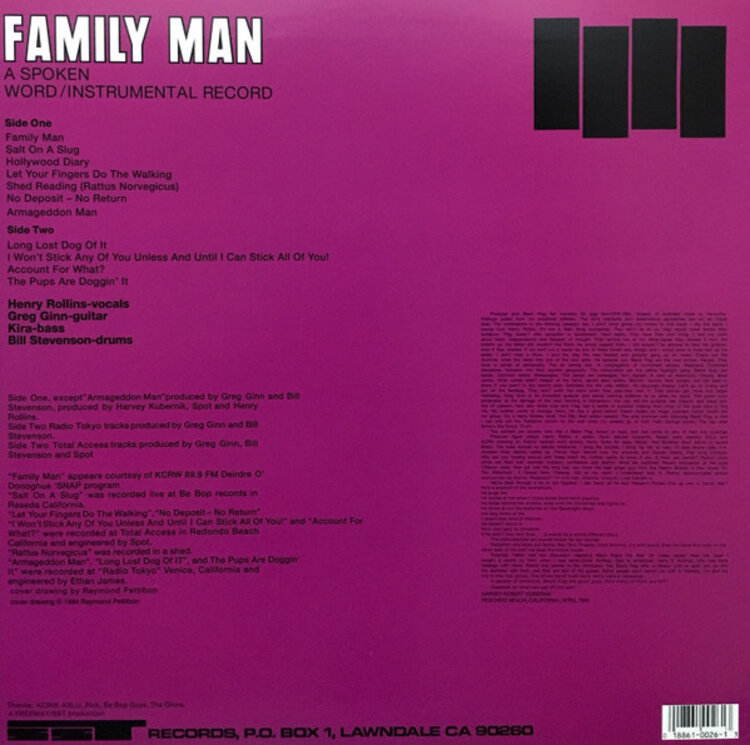 Punk / Hardcore Black Flag - Family Man LP