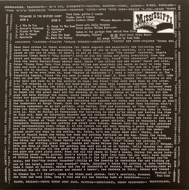 Punk / Hardcore Dead Moon - Stranded In The Zone LP