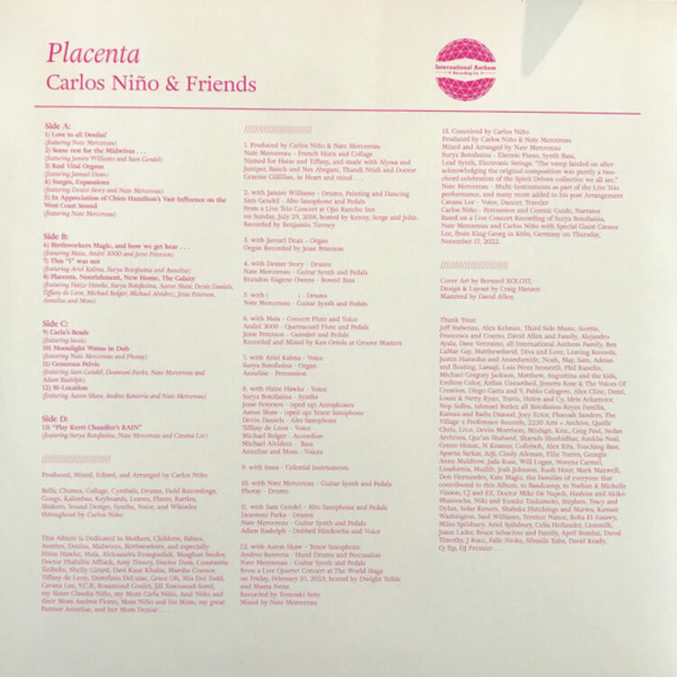 Jazz Carlos Nino & Friends - Placenta LP