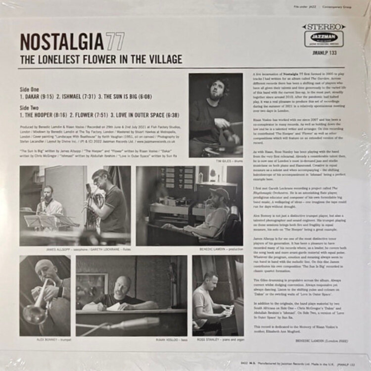 Jazz Nostalgia 77 - Loneliest Flower LP