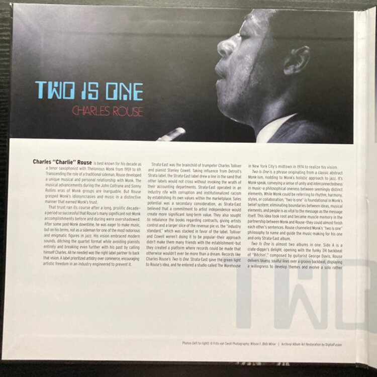 Jazz Rouse, Charlie - Two is One LP