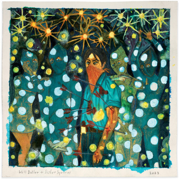 Rock / Indie / Alternative Butler, Will + Sister Squares - Self Titled LP (blue swir)