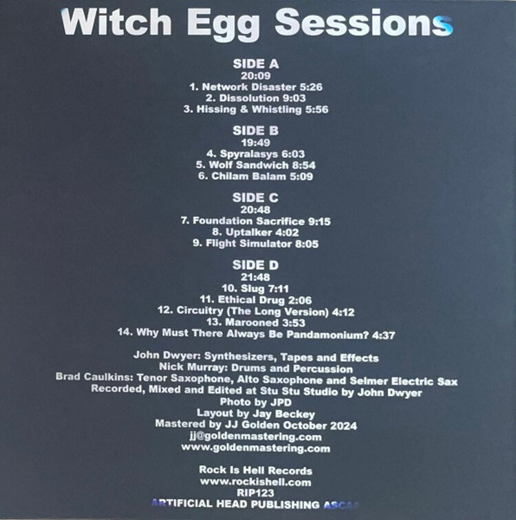Rock / Indie / Alternative Dwyer, John - Witch Egg Sessions LP