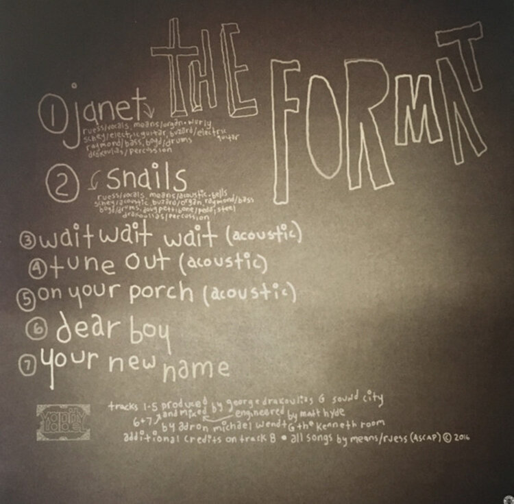 Rock / Indie / Alternative The Format - Snails EP LP (bonus tracks)