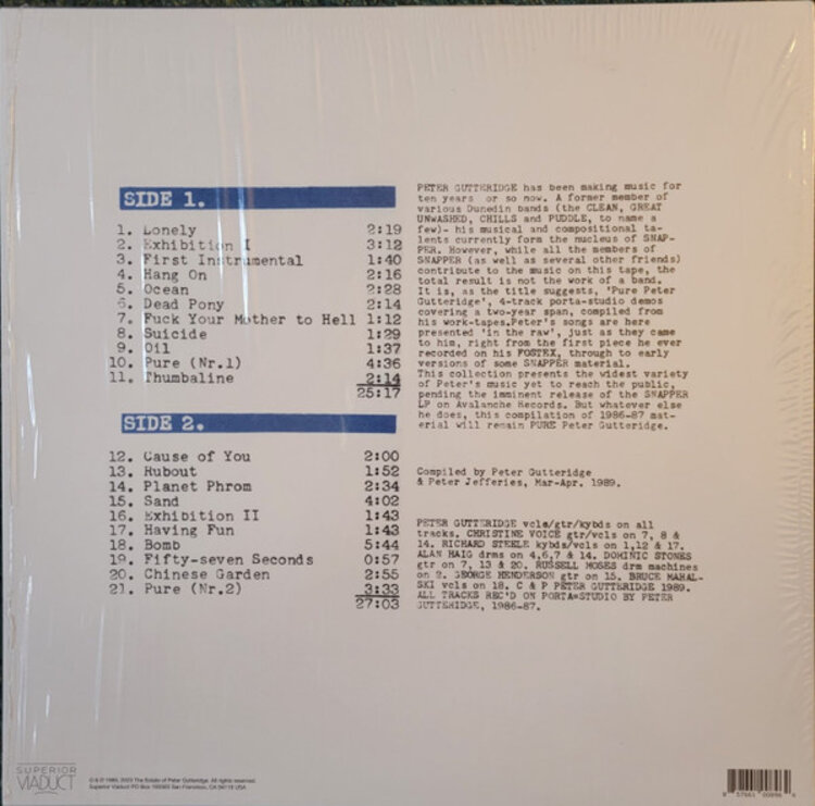 Rock / Indie / Alternative Gutteridge, Peter - Pure LP