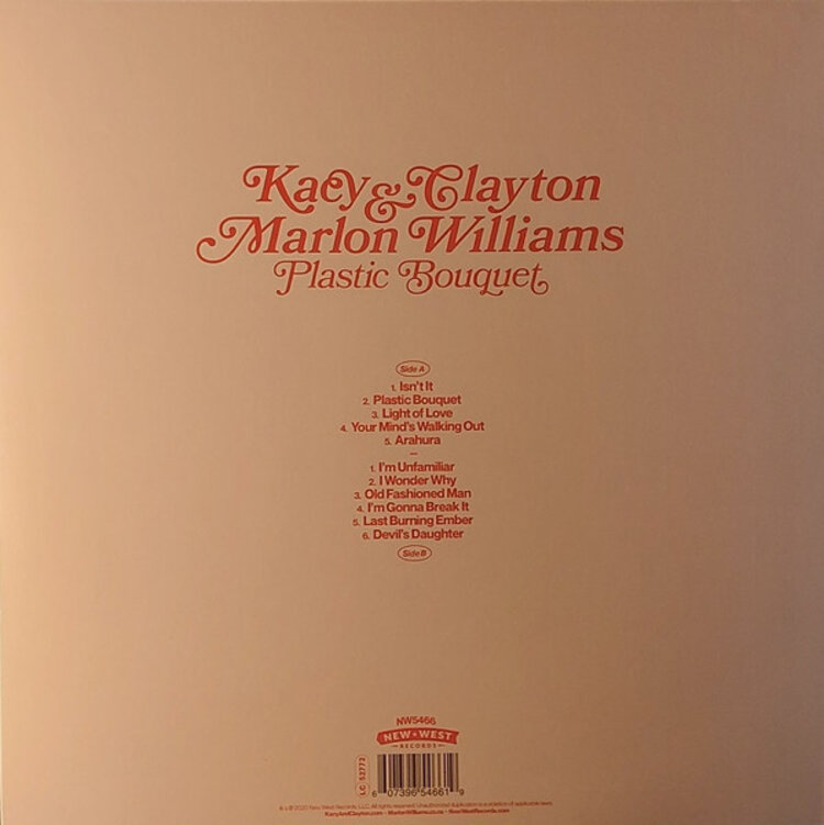 Rock / Indie / Alternative Kacy & Clayton and Marlon Williams - Plastic Bouquet LP