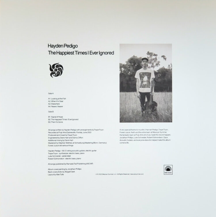 Rock / Indie / Alternative Pedigo, Hayden - The Happiest Times I Ever Ignored LP