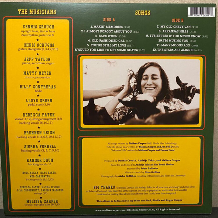 Country / Folk Carper, Melissa - Daddy’s Country Gold LP