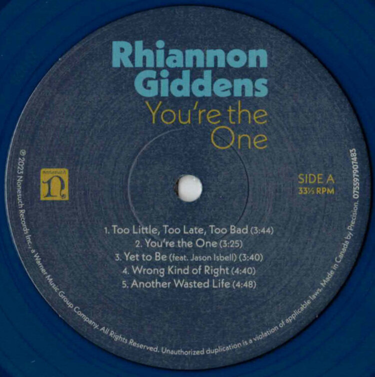 Country / Folk Giddens, Rhiannon - You’re The One LP (milky clear)
