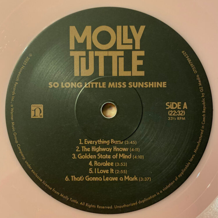 Country / Folk Tuttle,Molly - So Long Little Miss Sunshine LP