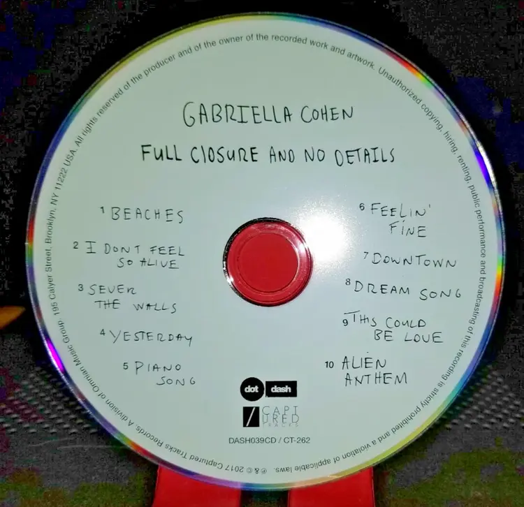 Rock / Indie / Alternative Cohen, Gabriella - Full Closure